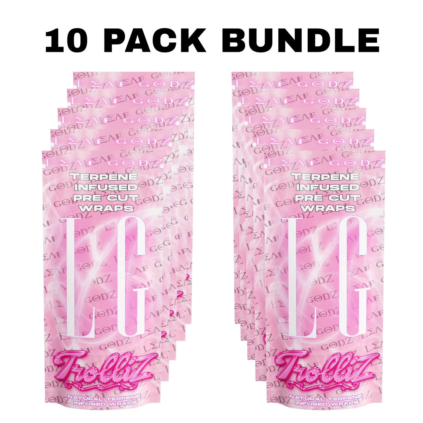Trolliz Terpene Infused Wraps 10 Pack Bundle